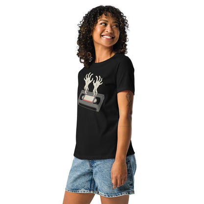 Cursed Media Women's Relaxed T-Shirt  from Rare Plus Apparel – unique movie & pop culture inspired design.