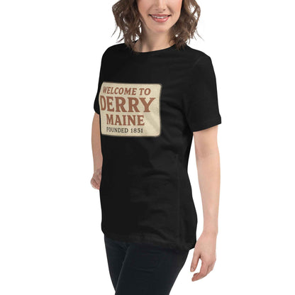 Welcome to Derry, Maine: Founded 1851 - Women's Relaxed T-Shirt