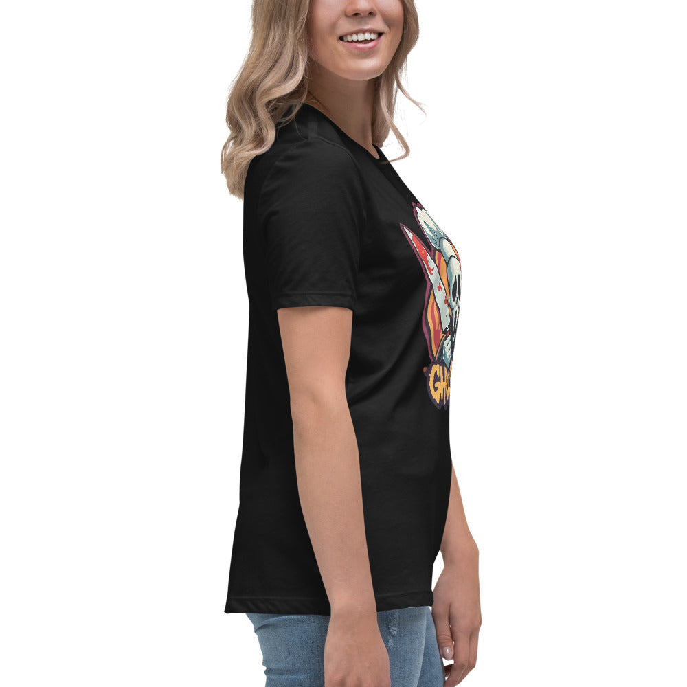 GhostBake Women's Relaxed T-Shirt  from Rare Plus Apparel – unique movie & pop culture inspired design.