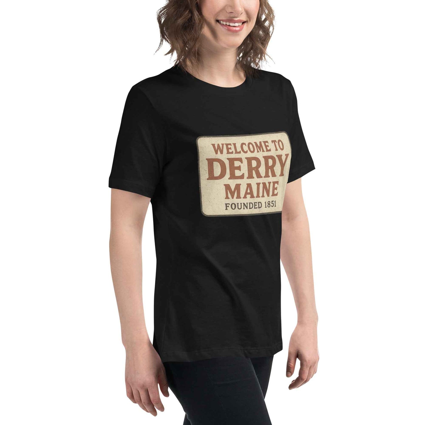 Welcome to Derry, Maine: Founded 1851 - Women's Relaxed T-Shirt