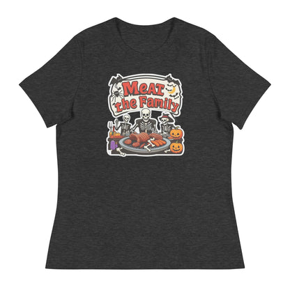 Meat The Family Women's Relaxed T-Shirt  from Rare Plus Apparel – unique movie & pop culture inspired design.