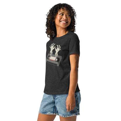 Cursed Media Women's Relaxed T-Shirt  from Rare Plus Apparel – unique movie & pop culture inspired design.
