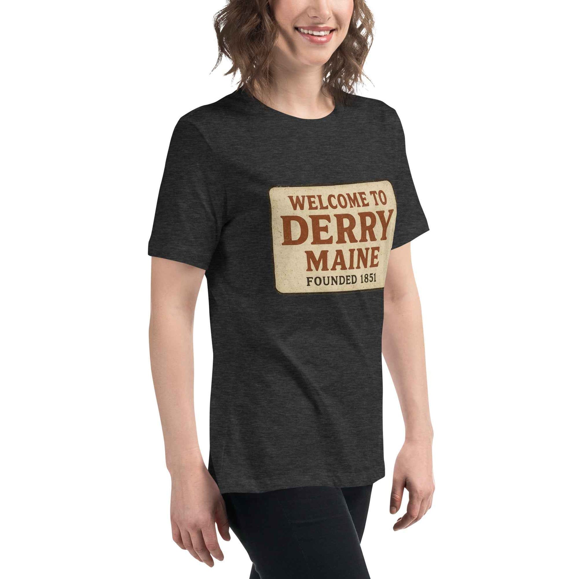 Welcome to Derry, Maine: Founded 1851 - Women's Relaxed T-Shirt
