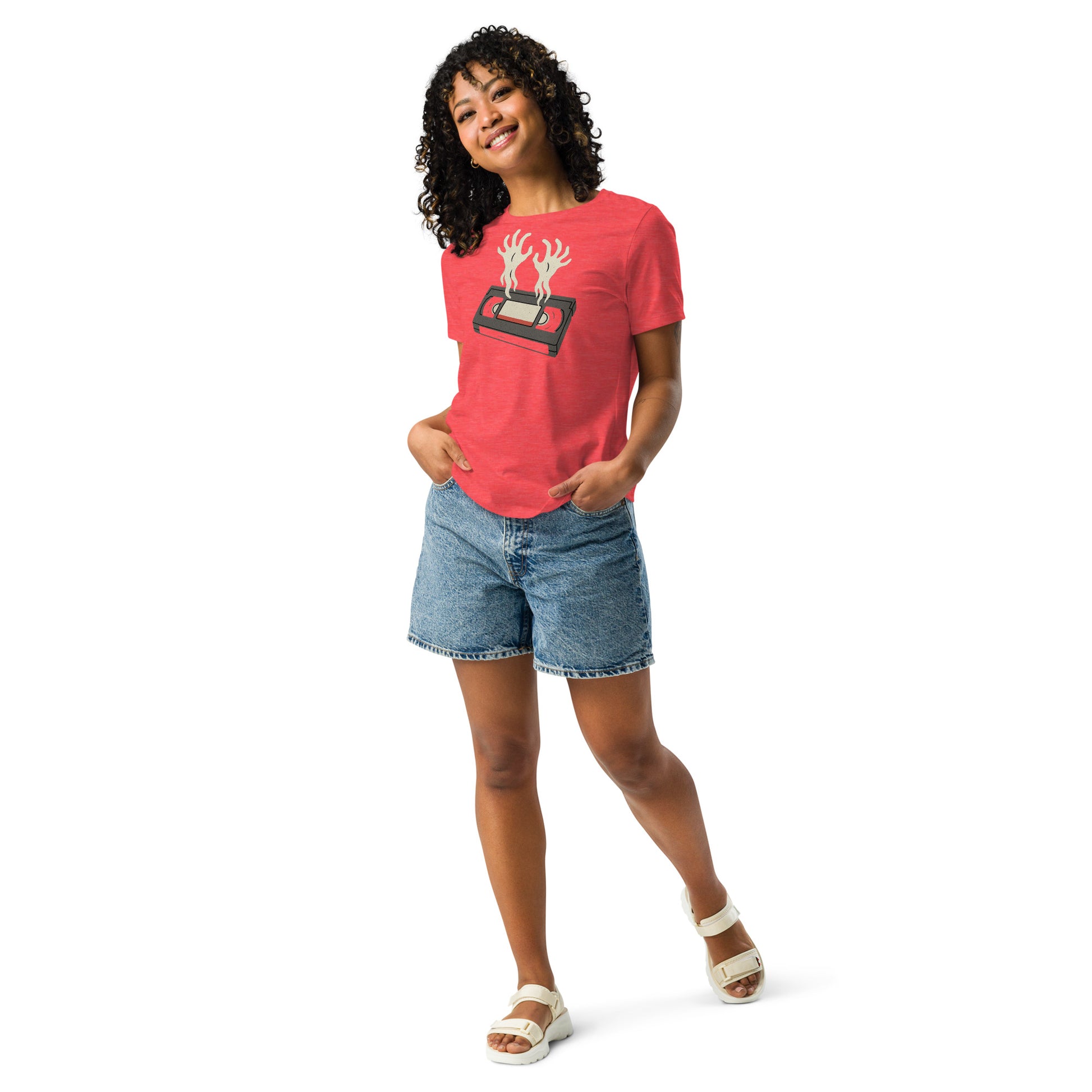 Cursed Media Women's Relaxed T-Shirt  from Rare Plus Apparel – unique movie & pop culture inspired design.