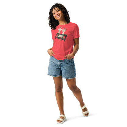Cursed Media Women's Relaxed T-Shirt  from Rare Plus Apparel – unique movie & pop culture inspired design.