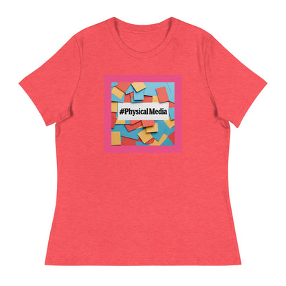 #PhysicalMedia Women's Relaxed T-Shirt - Rare Plus Apparel!