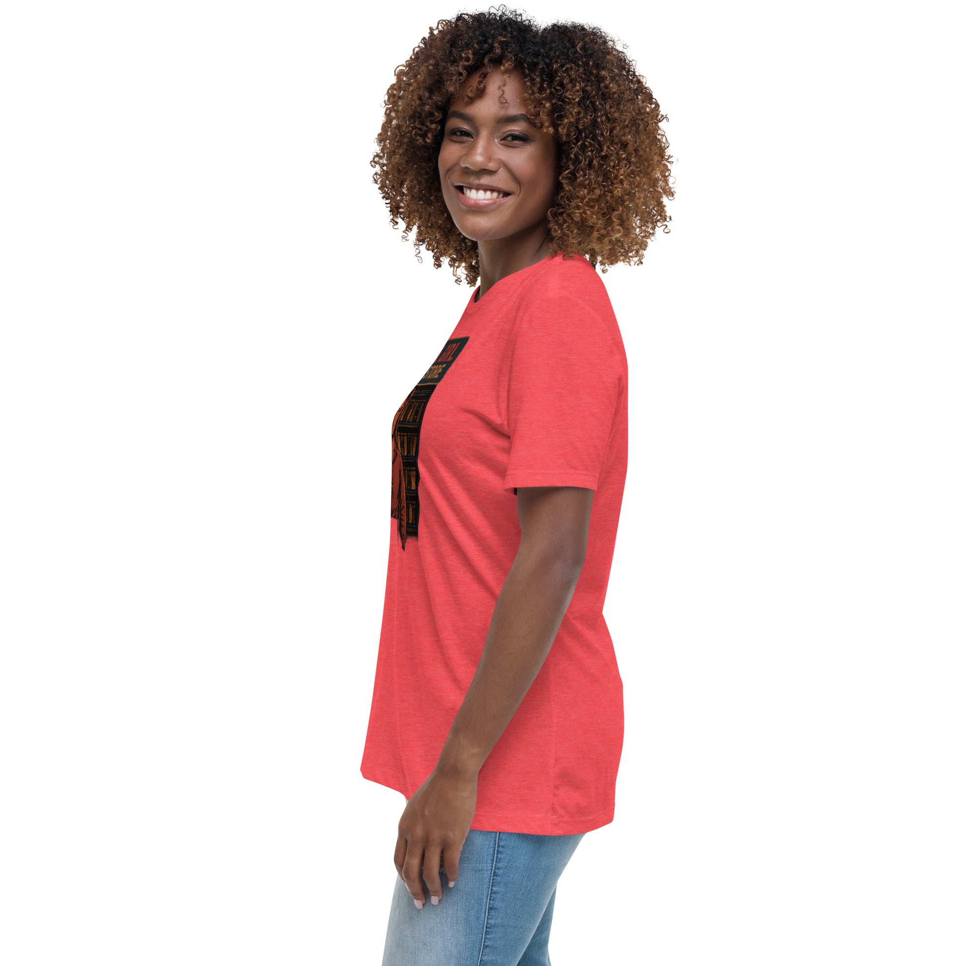 Final Girl Video Store Women's Relaxed T-Shirt  from Rare Plus Apparel – unique movie & pop culture inspired design.