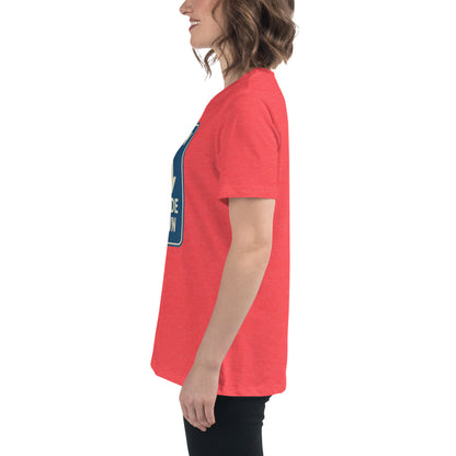 Lost in the Upside Down Women's Relaxed T-Shirt  from Rare Plus Apparel – unique movie & pop culture inspired design.