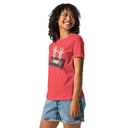 Cursed Media Women's Relaxed T-Shirt  from Rare Plus Apparel – unique movie & pop culture inspired design.