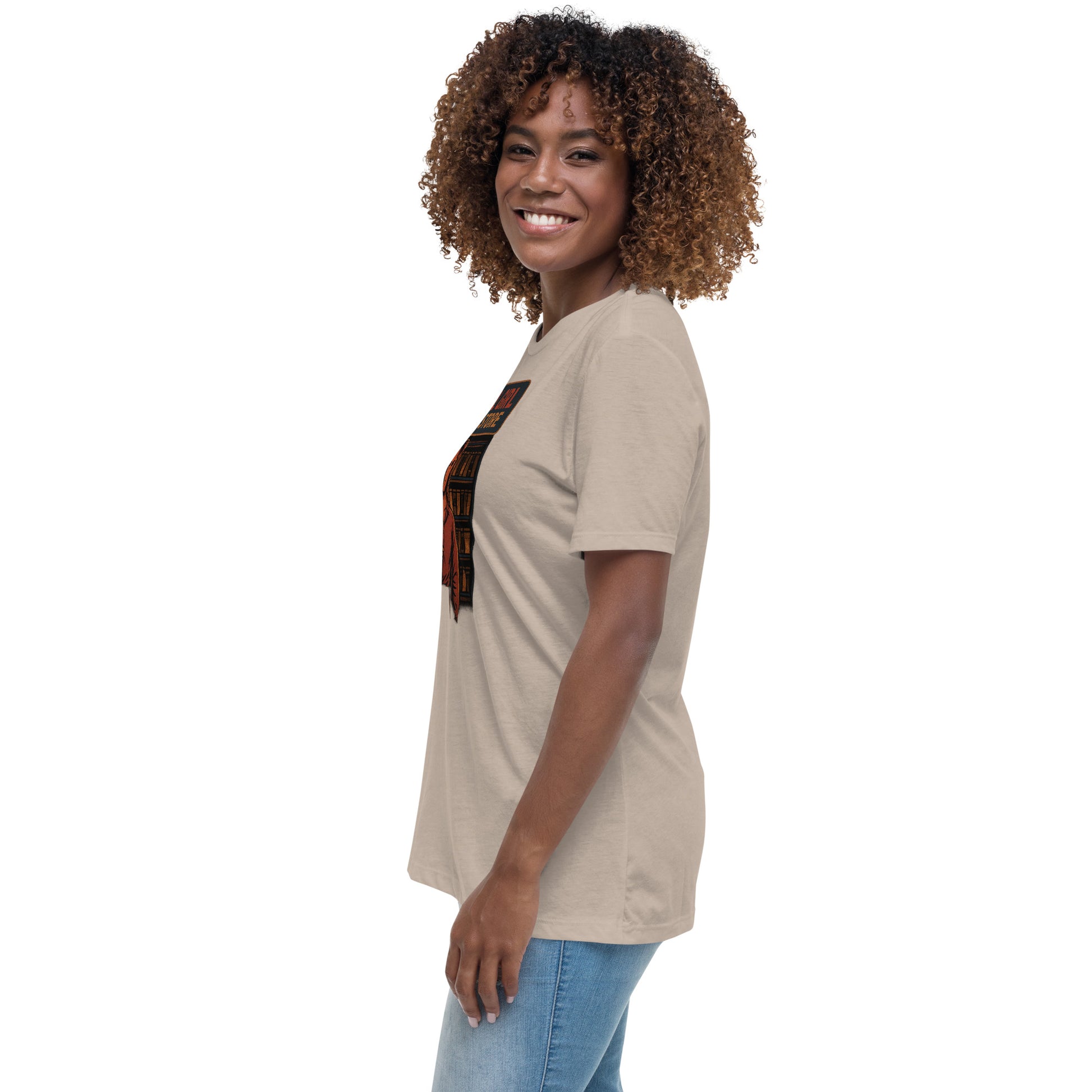 Final Girl Video Store Women's Relaxed T-Shirt  from Rare Plus Apparel – unique movie & pop culture inspired design.