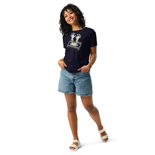 Cursed Media Women's Relaxed T-Shirt  from Rare Plus Apparel – unique movie & pop culture inspired design.