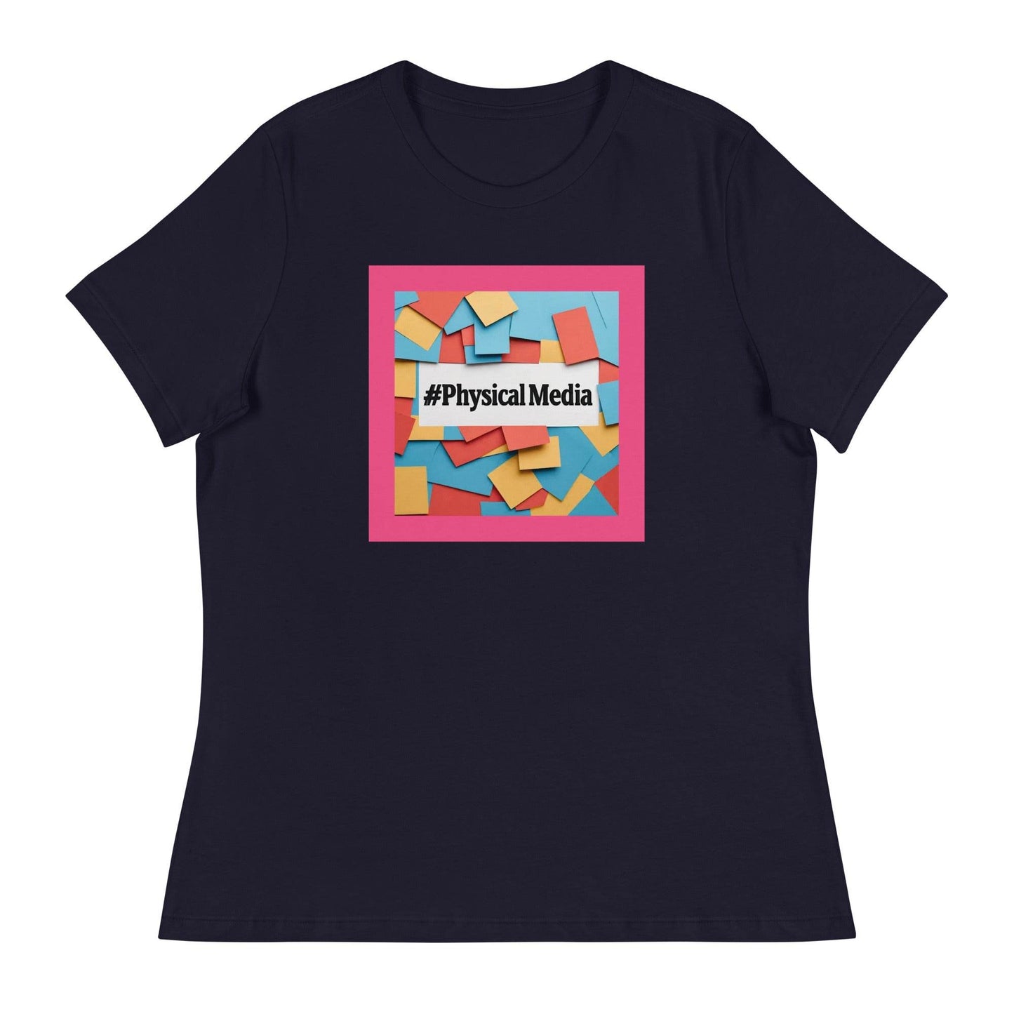 #PhysicalMedia Women's Relaxed T-Shirt - Rare Plus Apparel!