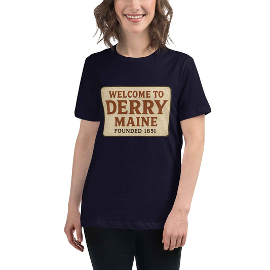 Welcome to Derry, Maine: Founded 1851 - Women's Relaxed T-Shirt