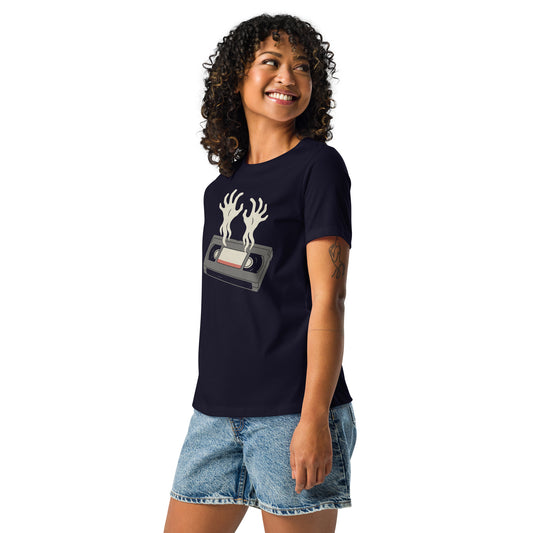 Cursed Media Women's Relaxed T-Shirt  from Rare Plus Apparel – unique movie & pop culture inspired design.