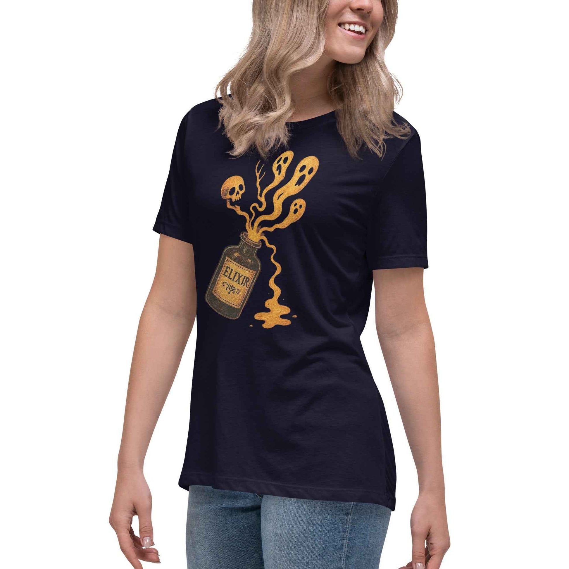 Vintage Horror Art Women's Relaxed T-Shirt
