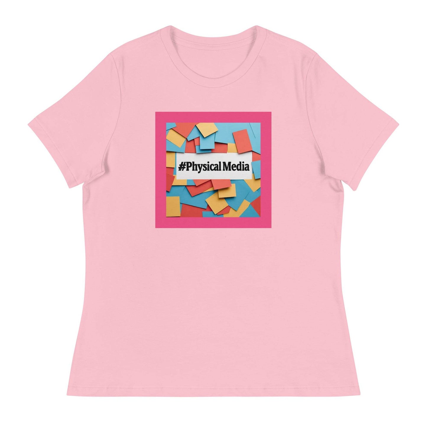 #PhysicalMedia Women's Relaxed T-Shirt - Rare Plus Apparel!