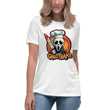 GhostBake Women's Relaxed T-Shirt  from Rare Plus Apparel – unique movie & pop culture inspired design.