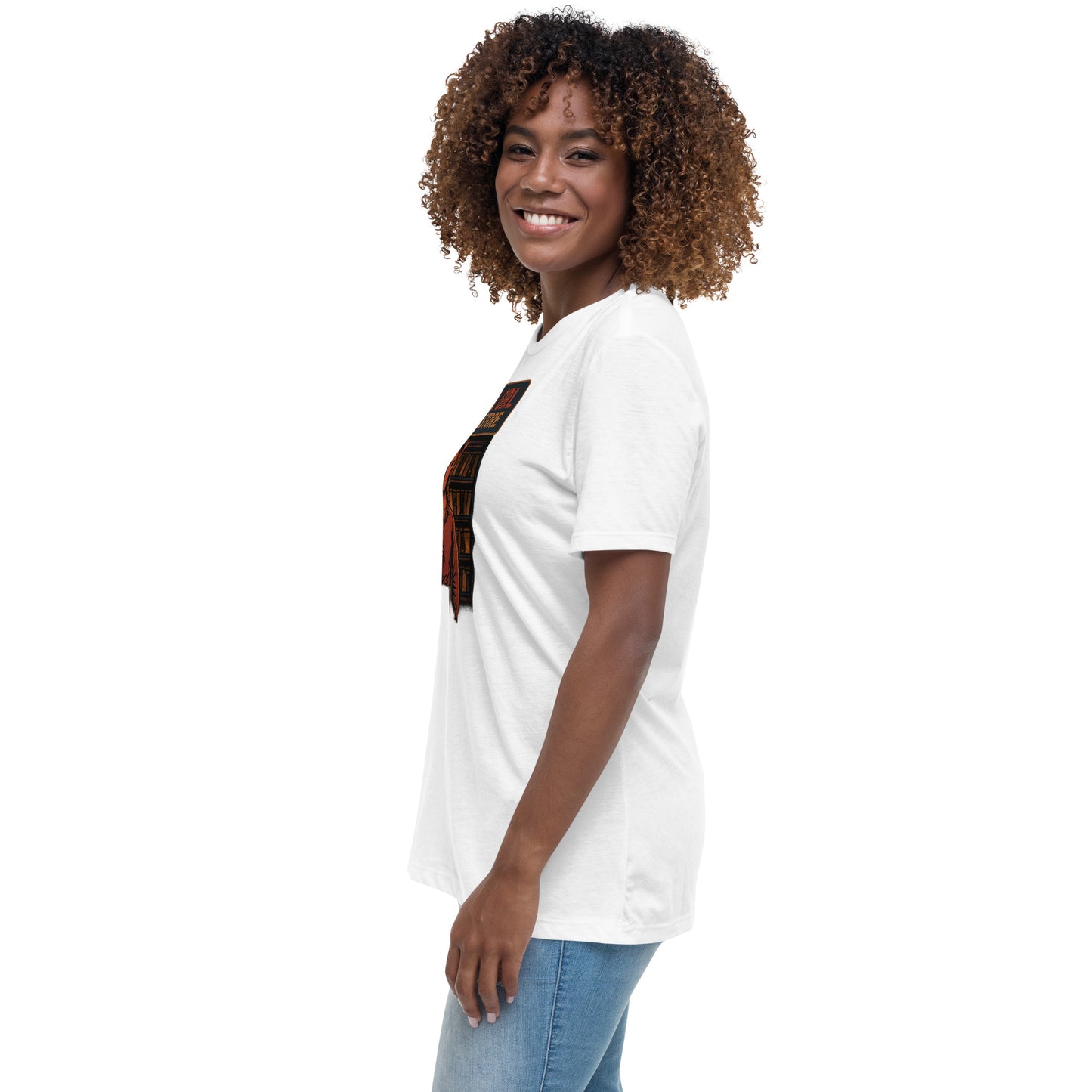 Final Girl Video Store Women's Relaxed T-Shirt  from Rare Plus Apparel – unique movie & pop culture inspired design.