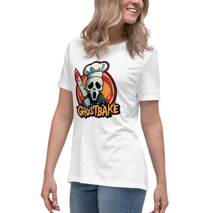 GhostBake Women's Relaxed T-Shirt  from Rare Plus Apparel – unique movie & pop culture inspired design.
