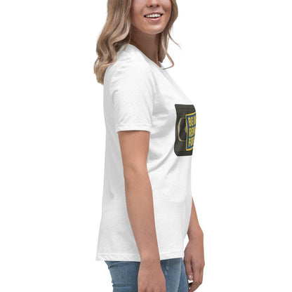 Be Kind, Rewind Forever Women's Relaxed T-Shirt  from Rare Plus Apparel – unique movie & pop culture inspired design.