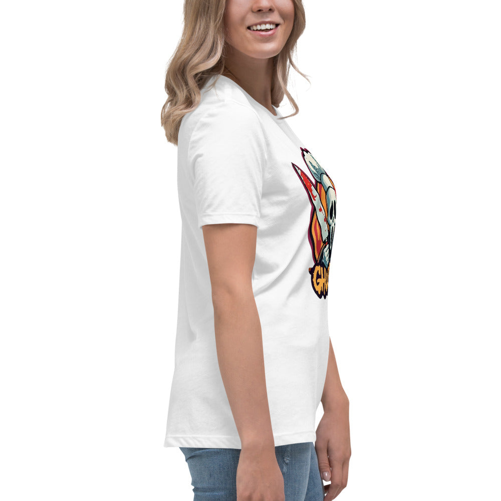 GhostBake Women's Relaxed T-Shirt  from Rare Plus Apparel – unique movie & pop culture inspired design.