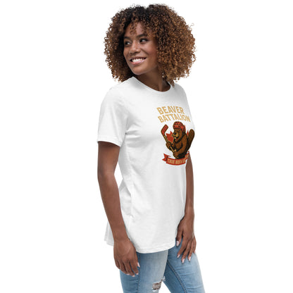 Beaver Battalion – True North Defender Women's Relaxed T-Shirt  from Rare Plus Apparel – unique movie & pop culture inspired design.