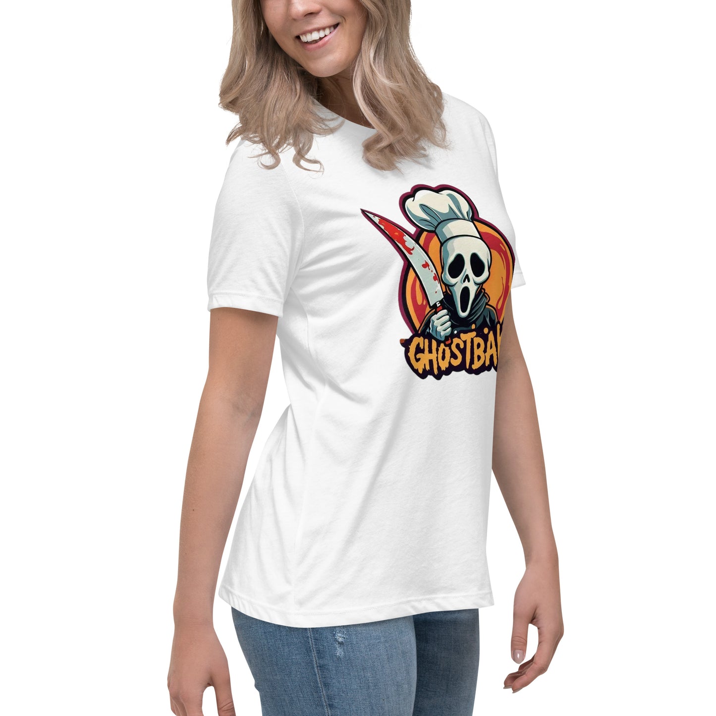 GhostBake Women's Relaxed T-Shirt  from Rare Plus Apparel – unique movie & pop culture inspired design.