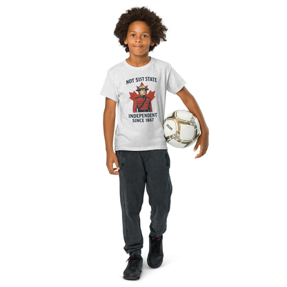 Not 51st State Mountie Youth t-shirt  from Rare Plus Apparel – unique movie & pop culture inspired design.