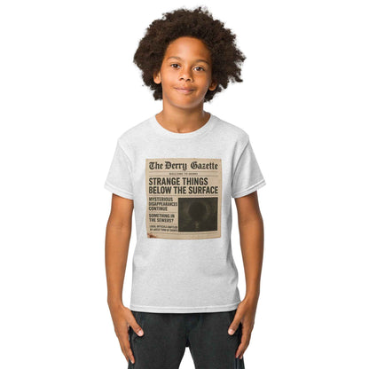 The Derry Gazette “Strange Things Below the Surface” Youth t-shirt