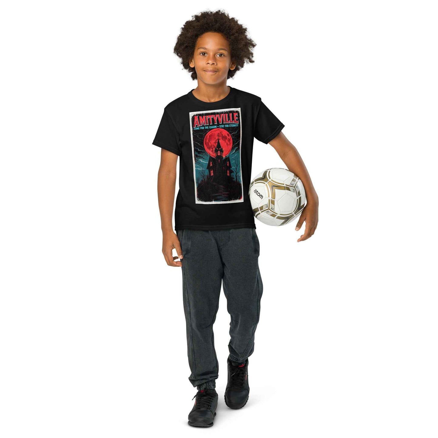 Amityville — Come for the Charm, Stay for Eternity Youth t-shirt