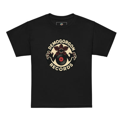 Demogorgon Records Youth t-shirt  from Rare Plus Apparel – unique movie & pop culture inspired design.