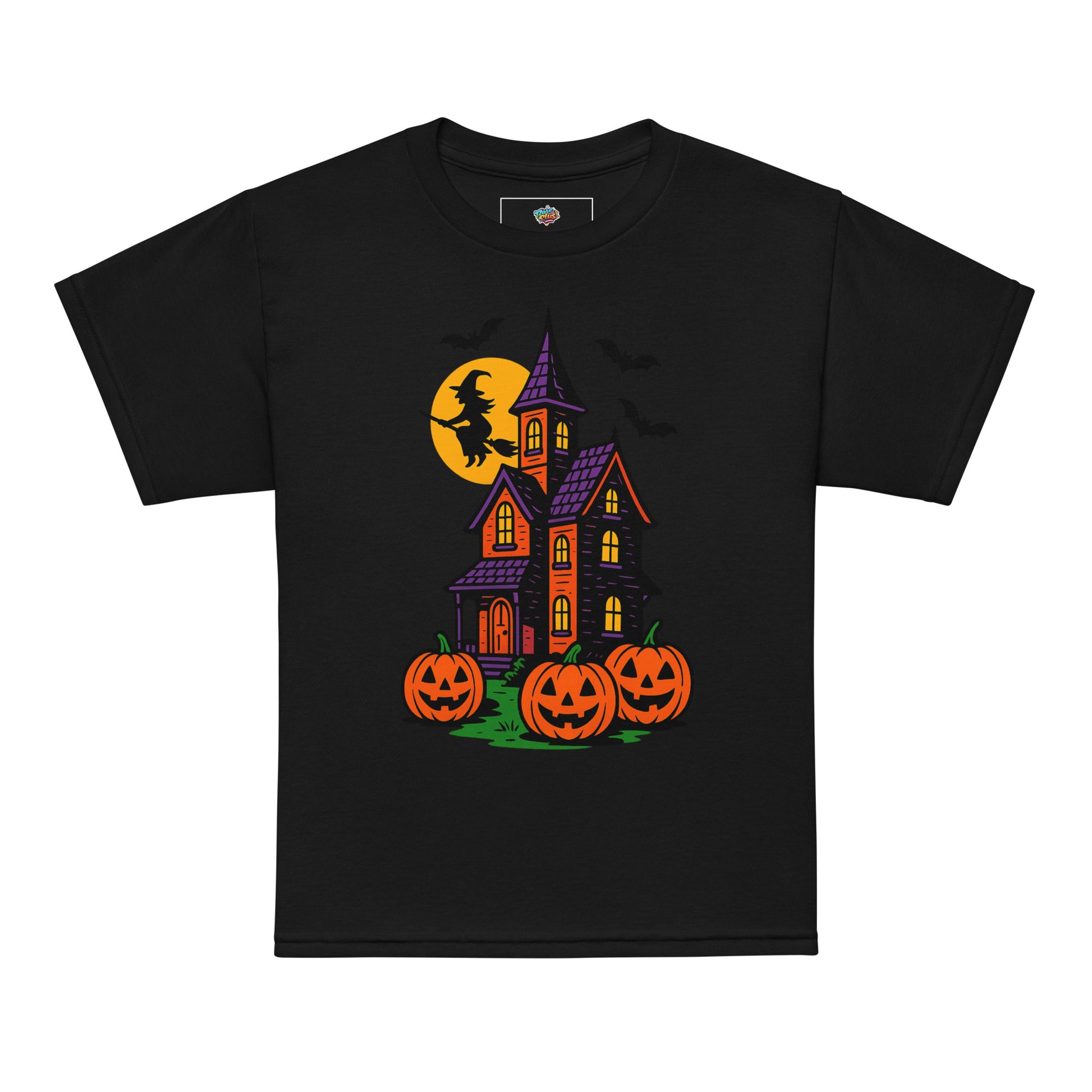 Haunted Halloween House Youth t-shirt  from Rare Plus Apparel – unique movie & pop culture inspired design.