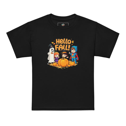 Hello Fall Youth t-shirt  from Rare Plus Apparel – unique movie & pop culture inspired design.