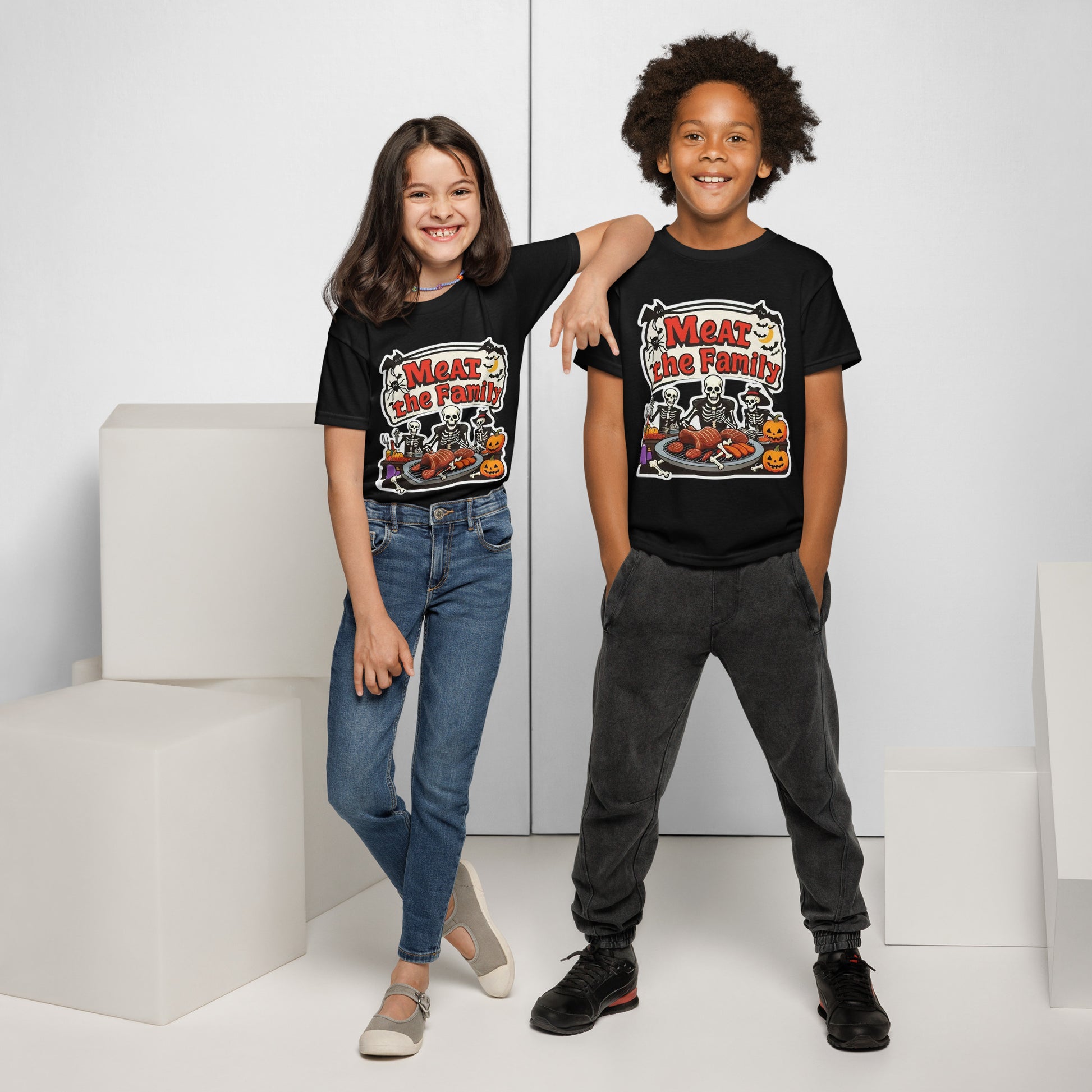 Meat The Family Youth t-shirt  from Rare Plus Apparel – unique movie & pop culture inspired design.