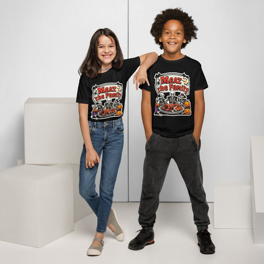 Meat The Family Youth t-shirt  from Rare Plus Apparel – unique movie & pop culture inspired design.