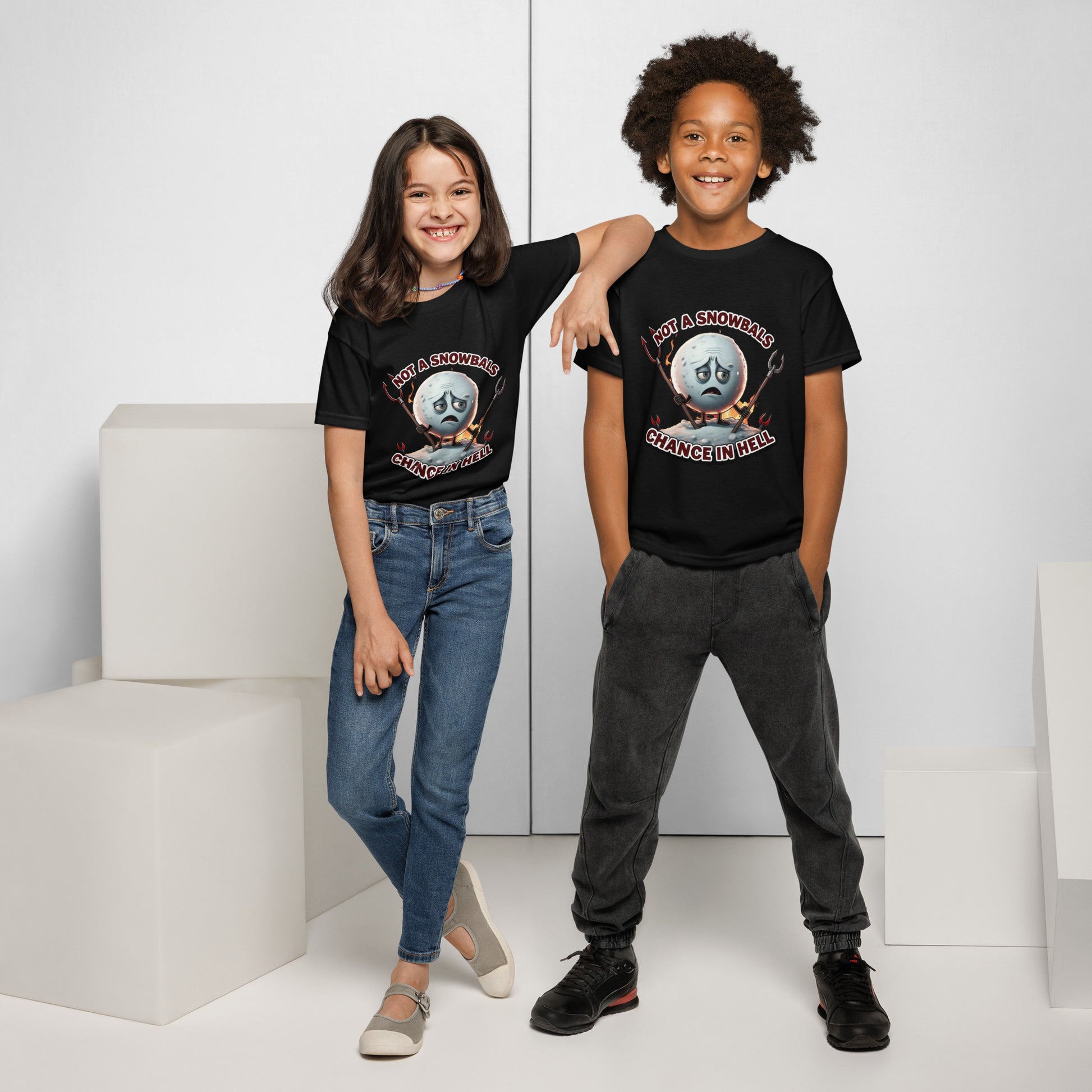 Not a Snowball’s Chance in Hell Youth t-shirt  from Rare Plus Apparel – unique movie & pop culture inspired design.