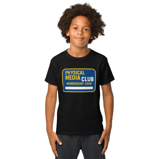 Physical Media Club Youth t-shirt  from Rare Plus Apparel – unique movie & pop culture inspired design.