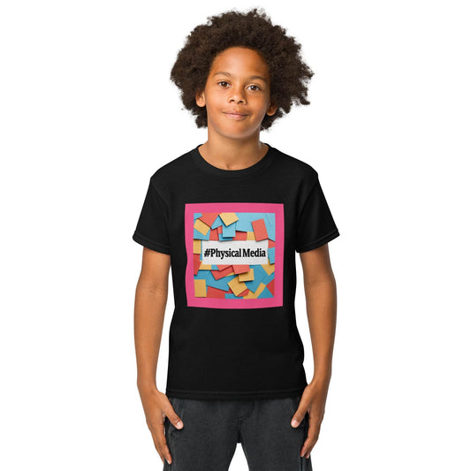 #PhysicalMedia Youth t-shirt - Rare Plus Apparel!