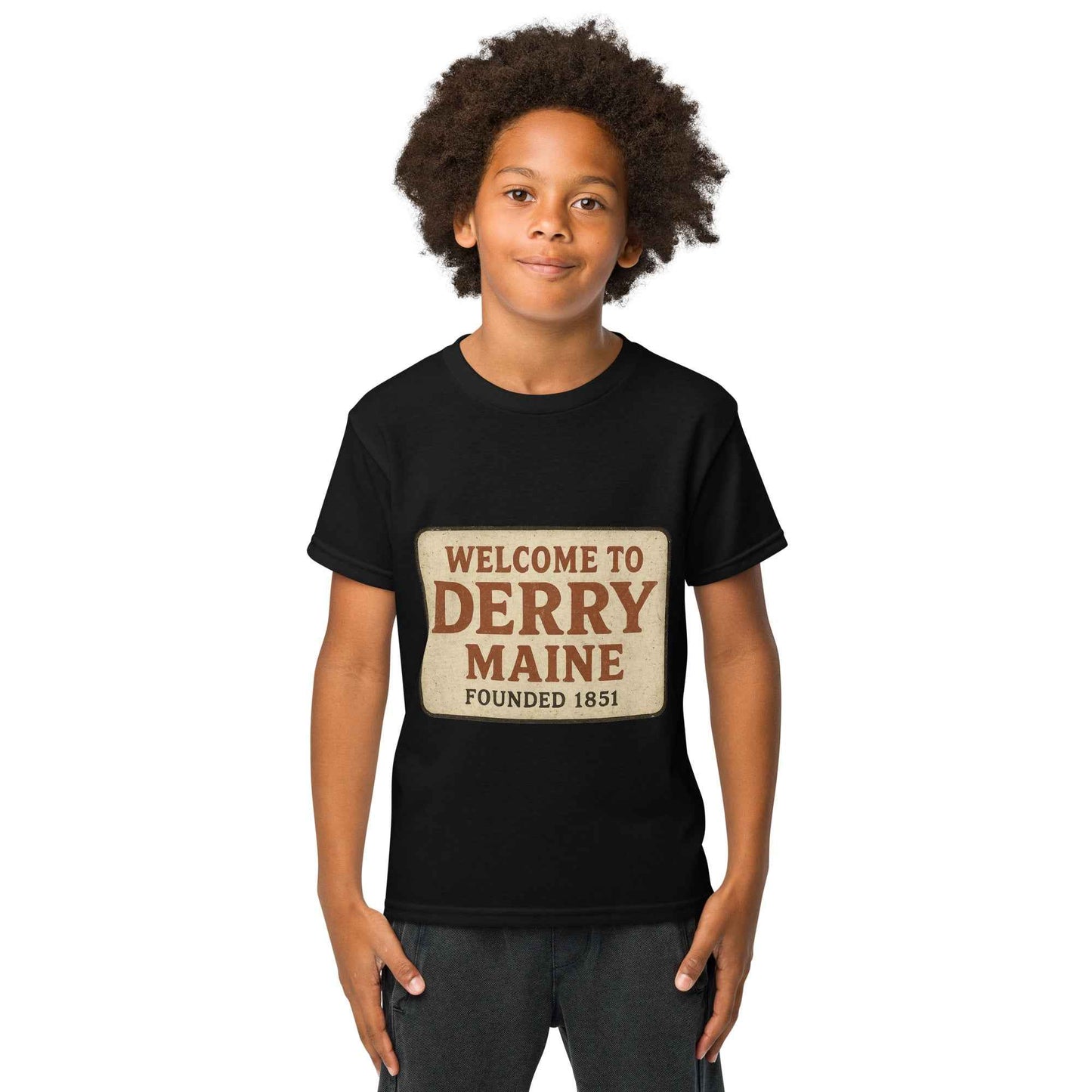 Welcome to Derry, Maine: Founded 1851 Youth t-shirt