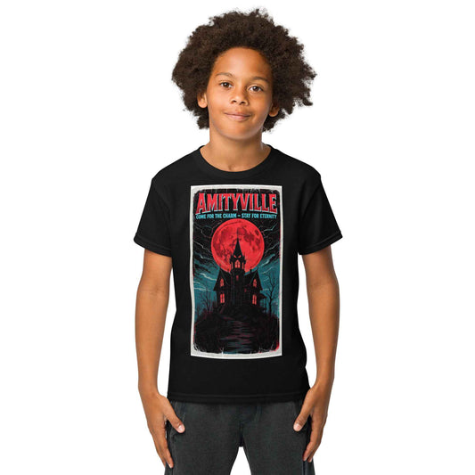 Amityville — Come for the Charm, Stay for Eternity Youth t-shirt