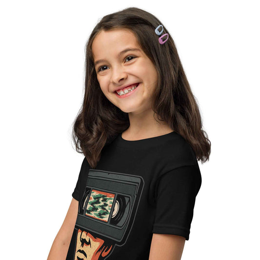Tape Head Retro VHS Horror Design Youth t-shirt
