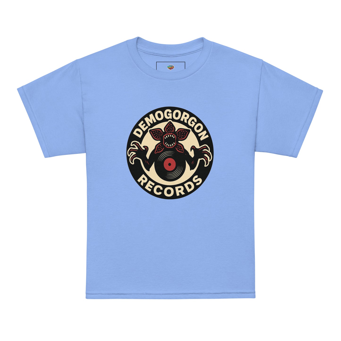 Demogorgon Records Youth t-shirt  from Rare Plus Apparel – unique movie & pop culture inspired design.