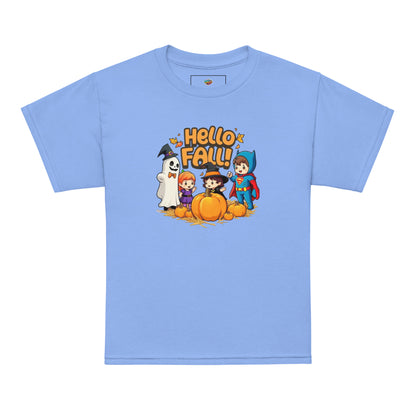 Hello Fall Youth t-shirt  from Rare Plus Apparel – unique movie & pop culture inspired design.