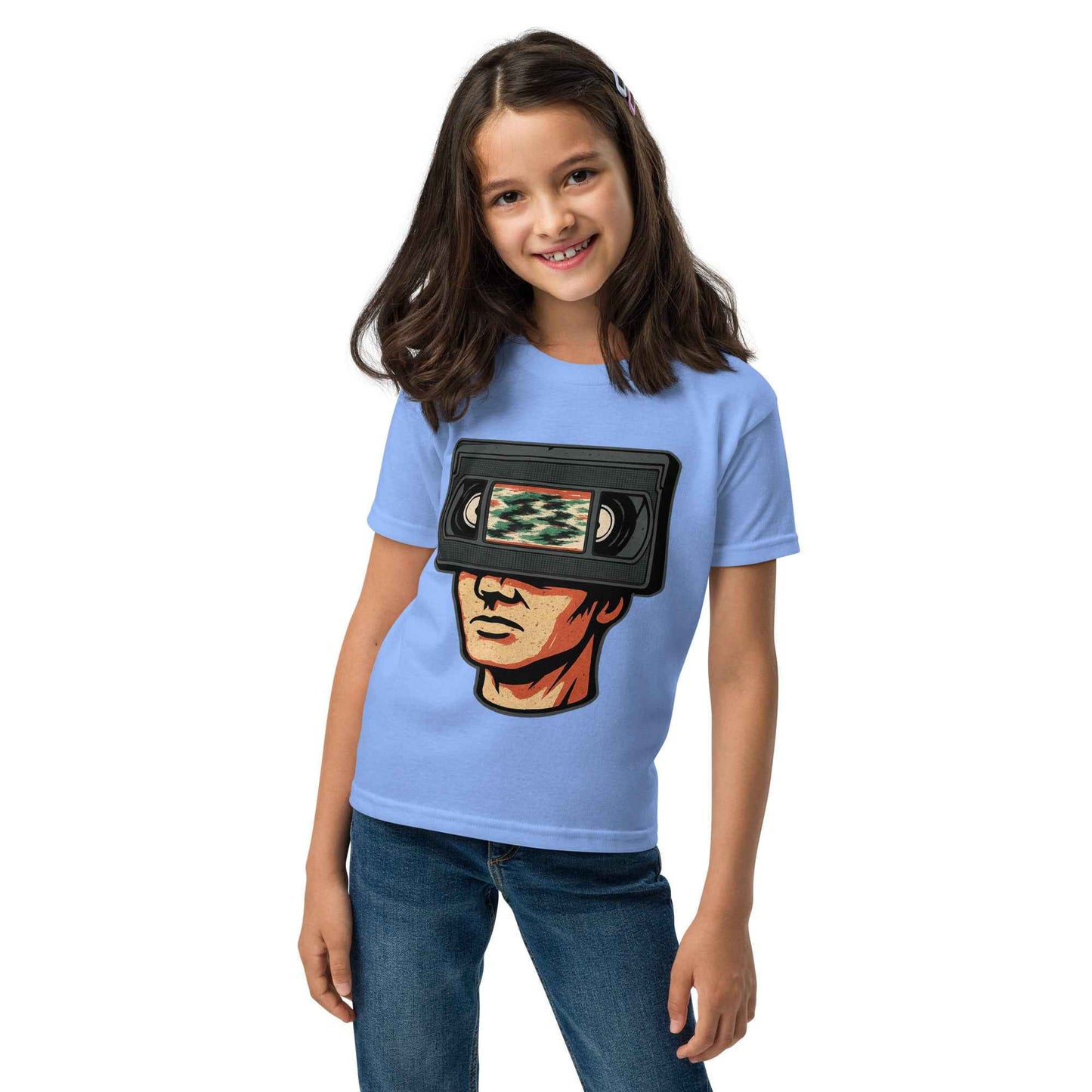 Tape Head Retro VHS Horror Design Youth t-shirt