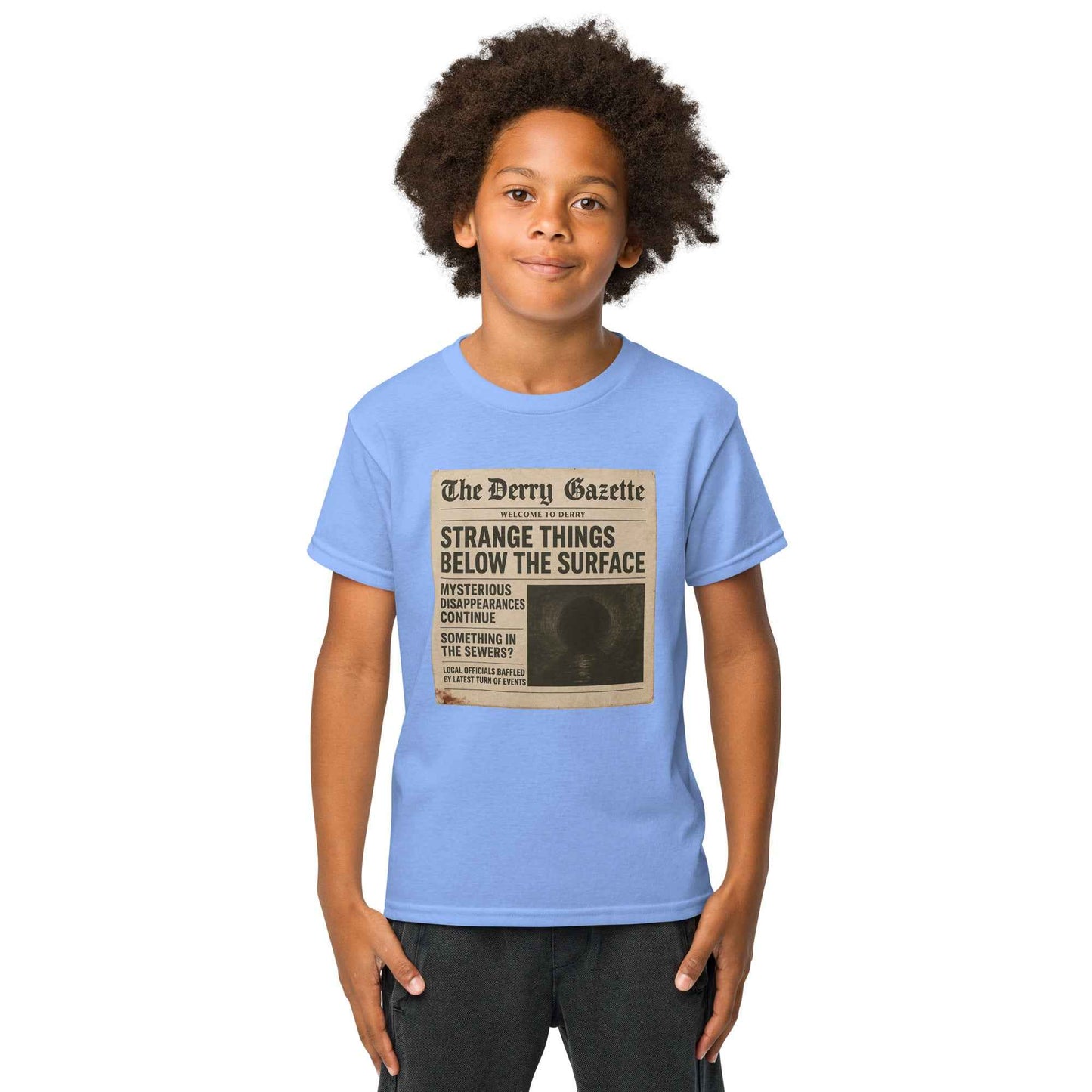 The Derry Gazette “Strange Things Below the Surface” Youth t-shirt