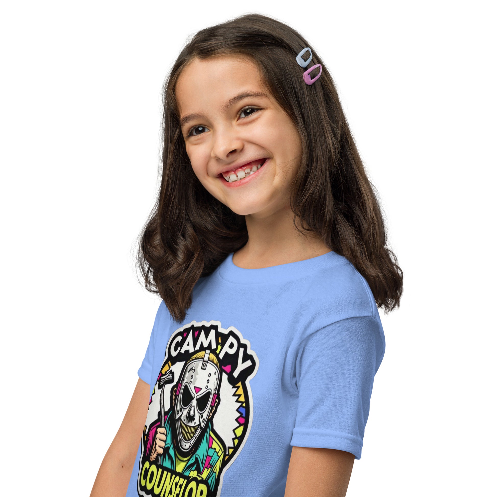 Campy Counselor Youth t-shirt  from Rare Plus Apparel – unique movie & pop culture inspired design.