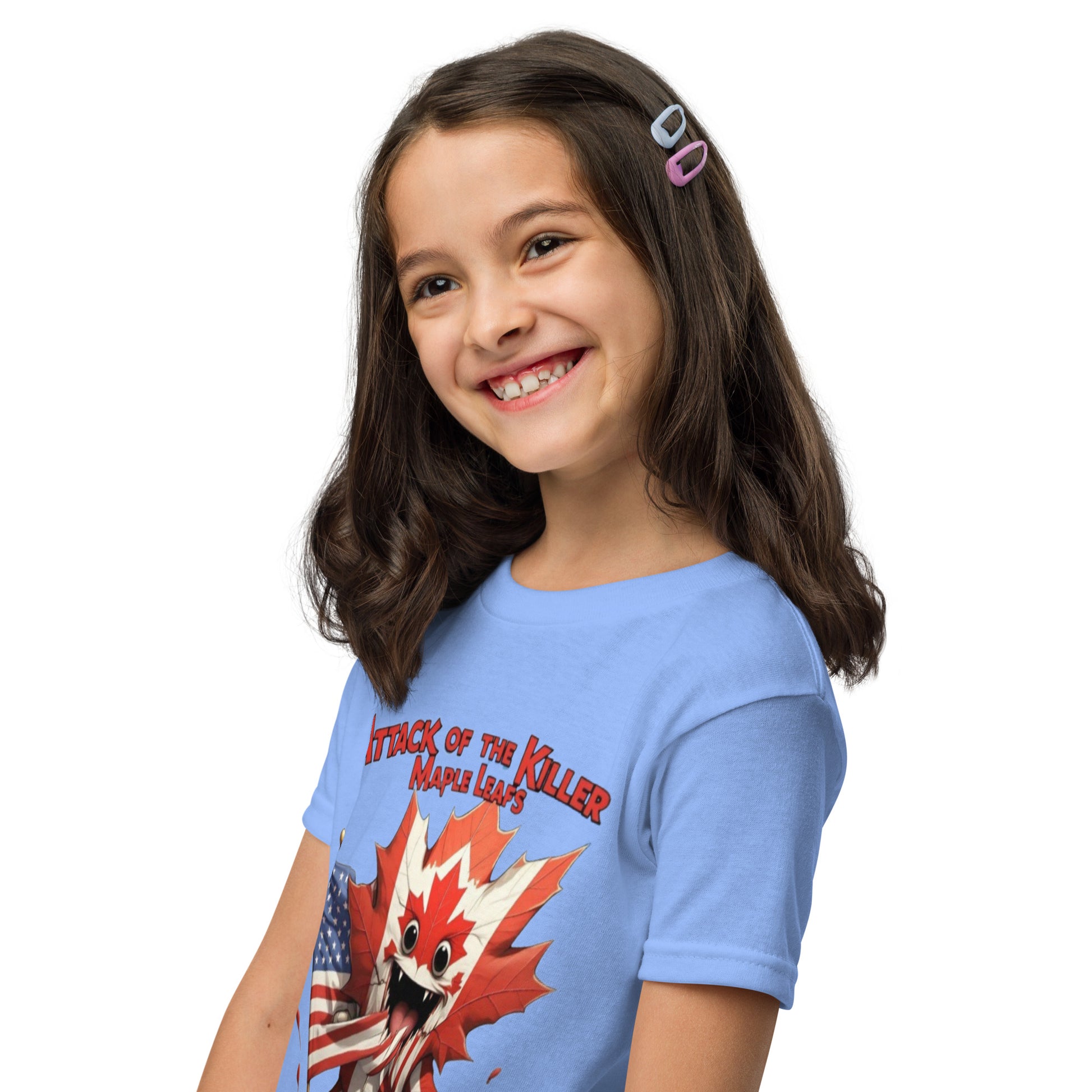 Maple Mayhem Youth t-shirt  from Rare Plus Apparel – unique movie & pop culture inspired design.