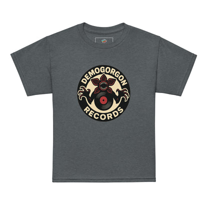 Demogorgon Records Youth t-shirt  from Rare Plus Apparel – unique movie & pop culture inspired design.