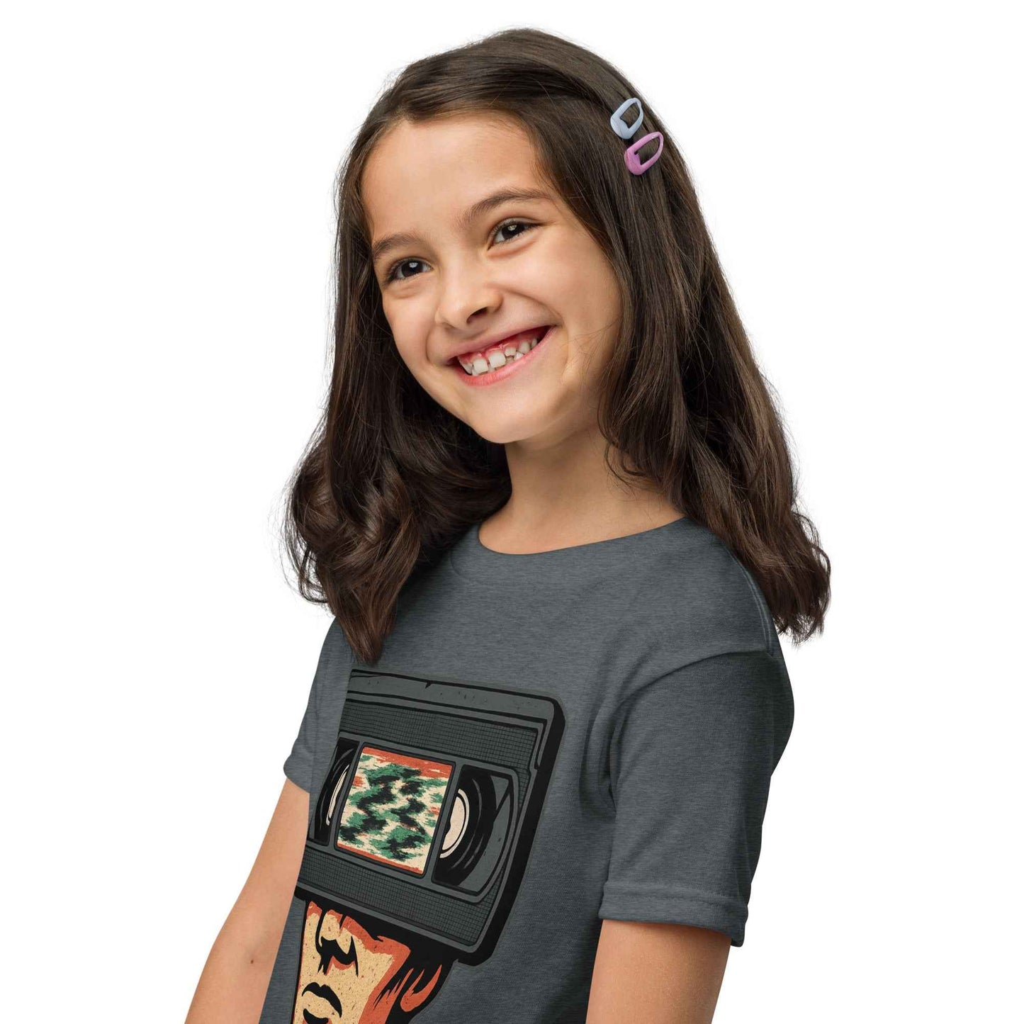 Tape Head Retro VHS Horror Design Youth t-shirt
