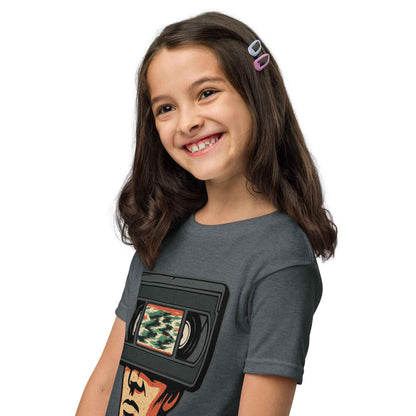 Tape Head Retro VHS Horror Design Youth t-shirt